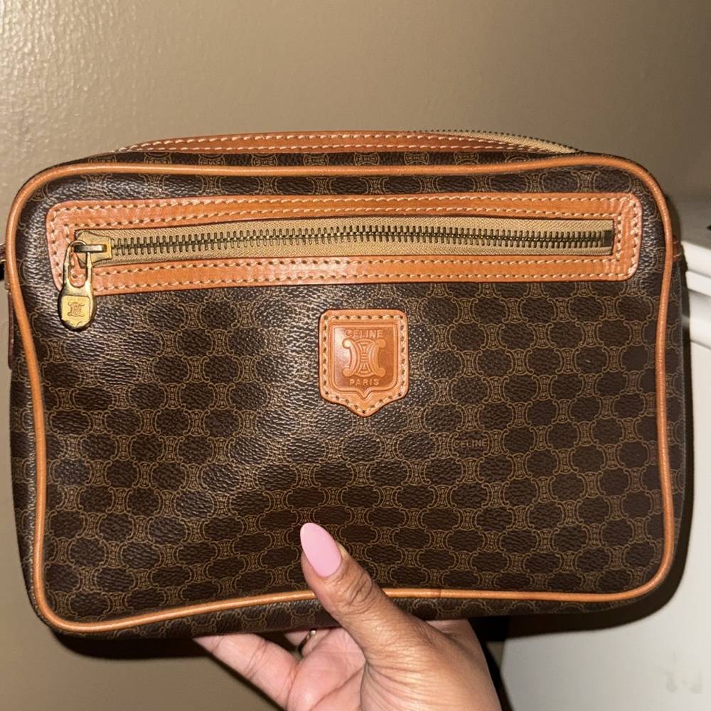CLEAN CELINE Brown Leather Bag